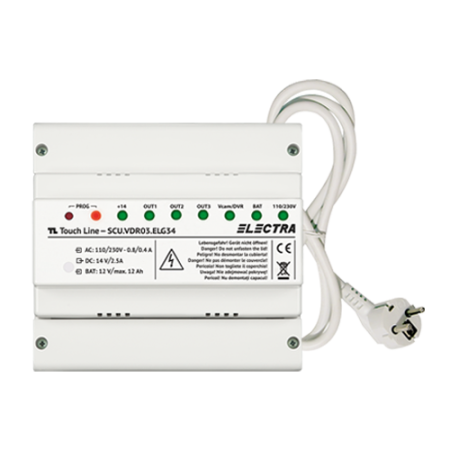 Surse de alimentare - Unitate centrala de alimentare 3 iesiri pentru HOME 2 si 3 familii, G3 - ELECTRA SCU.VDR03.ELG34