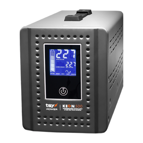 Supraveghere video - UPS 500VA, repornire automata, afisaj LCD, protectii multiple, Input AC 155-285V UPS-KEON-500VA