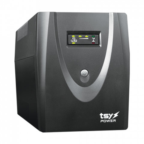 Accesorii Supraveghere - UPS TSY Power, 2000VA/1200W, LED, line interactive, 4 x Schuko TSY-MP-2K0-LED