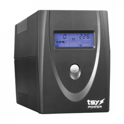 Accesorii Supraveghere - UPS TSY Power, 600VA/360W, LCD, line interactive, 2 x Schuko TSY-MP-0K6-LCD