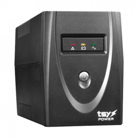 Accesorii Supraveghere - UPS TSY Power, 600VA/360W, LED, line interactive, 2 x Schuko TSY-MP-0K6-LED