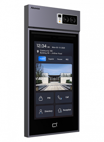 Video interfon IP SIP Akuvox S539, post de apel cu ecran touchscreen de 10”, Android, BLE, recunoastere faciala, NFC, cod QR  [1]