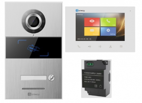 Kituri interfoane - Videointerfon color pentru vila GENWAY FS8V14
