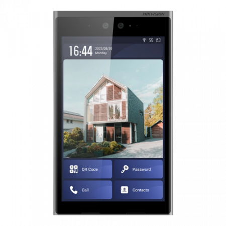 Interfonie audio video - Videointerfon TCP/IP, 10.1' touch screen, recunoastere faciala, IK07 - HIKVISION DS-KD9633-E6