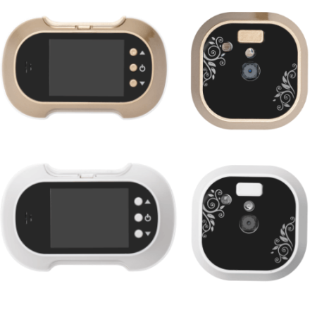 Kituri interfoane - Vizor electronic cu ecran color TFT, Sd-Card si buton pentru sonerie DV-05CH/W