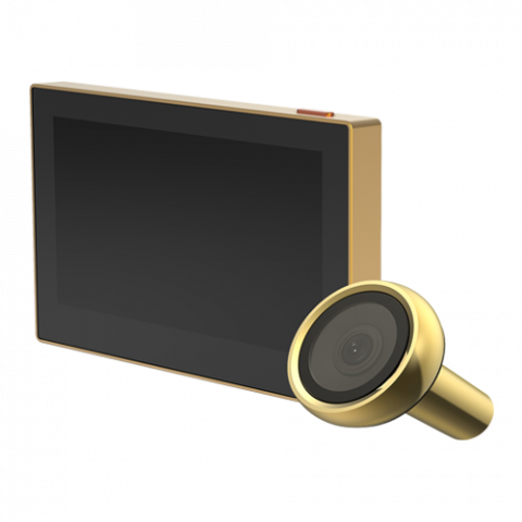 Vizor electronic smart, Wi-Fi, FullHD 1080P, monitor 4.3 inch, acumulator 2200mAh, Auriu - EZVIZ CS-HP2-Golden [1]