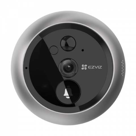 Vizor electronic smart, Wi-Fi, FullHD, monitor 4.3 inch, sonerie, acumulator 4600mAh, Argintiu - EZVIZ CS-DP2C-Silver [3]