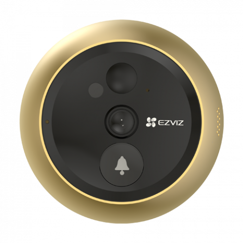 Vizor electronic smart, Wi-Fi, FullHD, monitor 4.3 inch, sonerie, acumulator 4600mAh, Auriu - EZVIZ CS-DP2C-Golden [3]