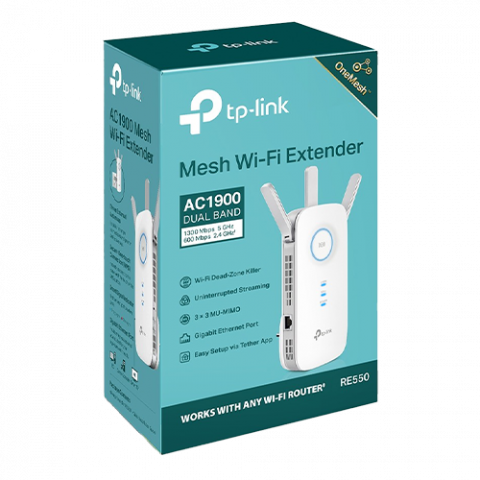 Wireless Range Extender TP-LINK RE550 AC1900, Wi-Fi 6, Dual-Band - TP-LINK RE550 [3]