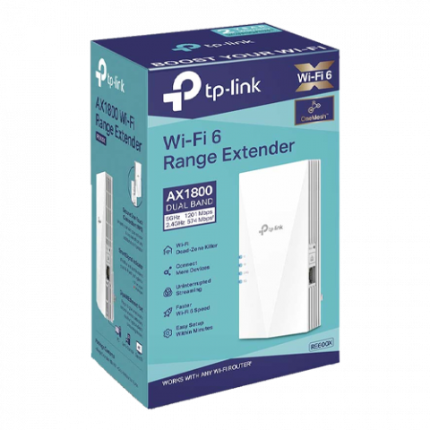 Wireless Range Extender TP-LINK RE600X AX1800, Wi-Fi 6, Dual-Band - TP-LINK RE600X [2]