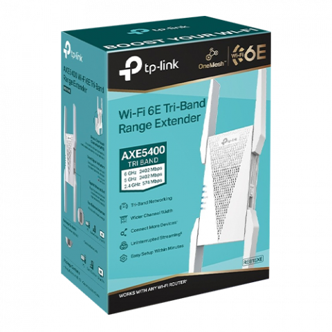 Wireless Range Extender TP-LINK RE815XE AXE5400, Tri Band - TP-LINK RE815XE [1]
