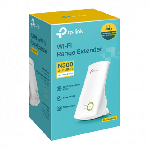 Wireless Range Extender Wi-Fi TP-LINK TL-WA854RE, 300Mbps, LED control - TP-LINK TL-WA854RE [3]