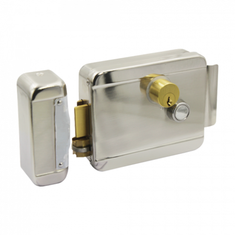 Yale si incuietori - Yala electromagnetica aplicata cu memorie mecanica, 12 Vcc, fail safe CSL-05