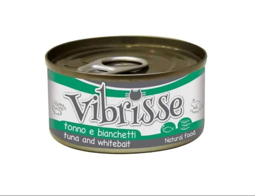 A1018772 Hrana umeda pentru pisici Croci Vibrisse Natural - Ton si peste alb 70g [1]