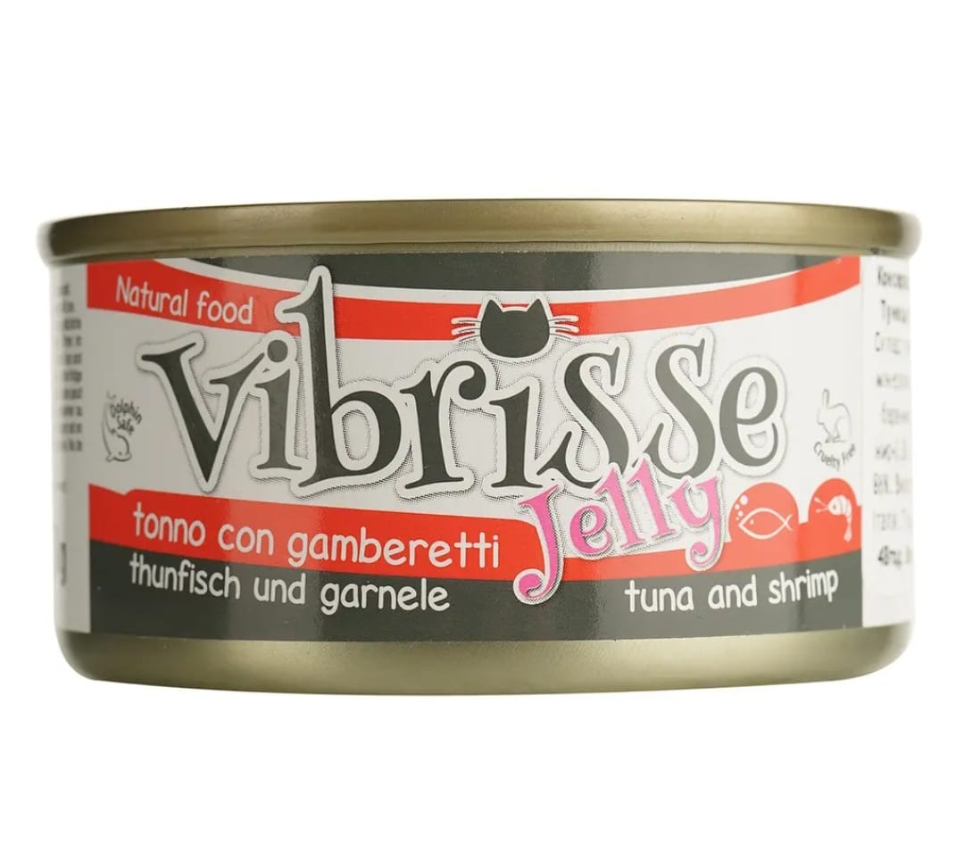 C1018425 hrana umeda pentru pisici Vibrisse - ton si creveti Jelly 70g [1]