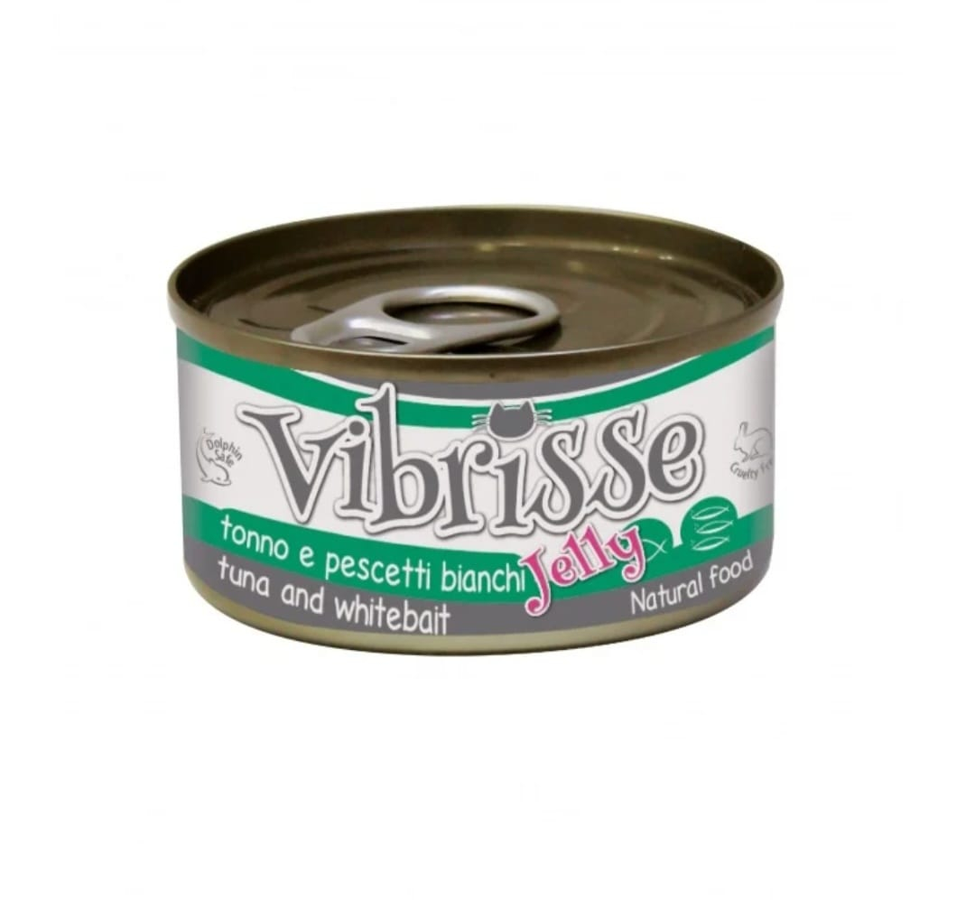C1018427 Hrana umeda pentru pisici Croci Vibrisse Jelly-  Ton si peste alb in aspic 70g [1]
