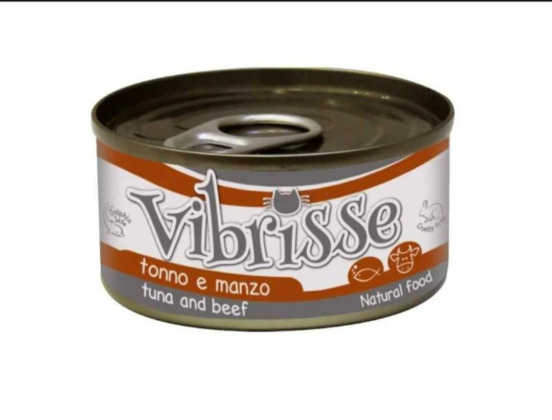 C1018903 Hrana umeda pentru pisici Croci Vibrisse Natural - Ton si vita 70g [1]