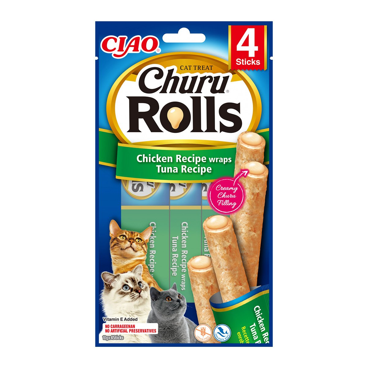 Churu Cat Rolls Chicken Wraps Tuna [1]