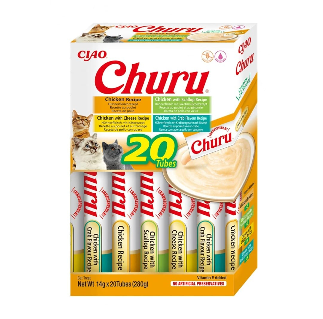 EU127 Churu Cat Varieties Recompense Cremoase cu Pui 20 buc [1]