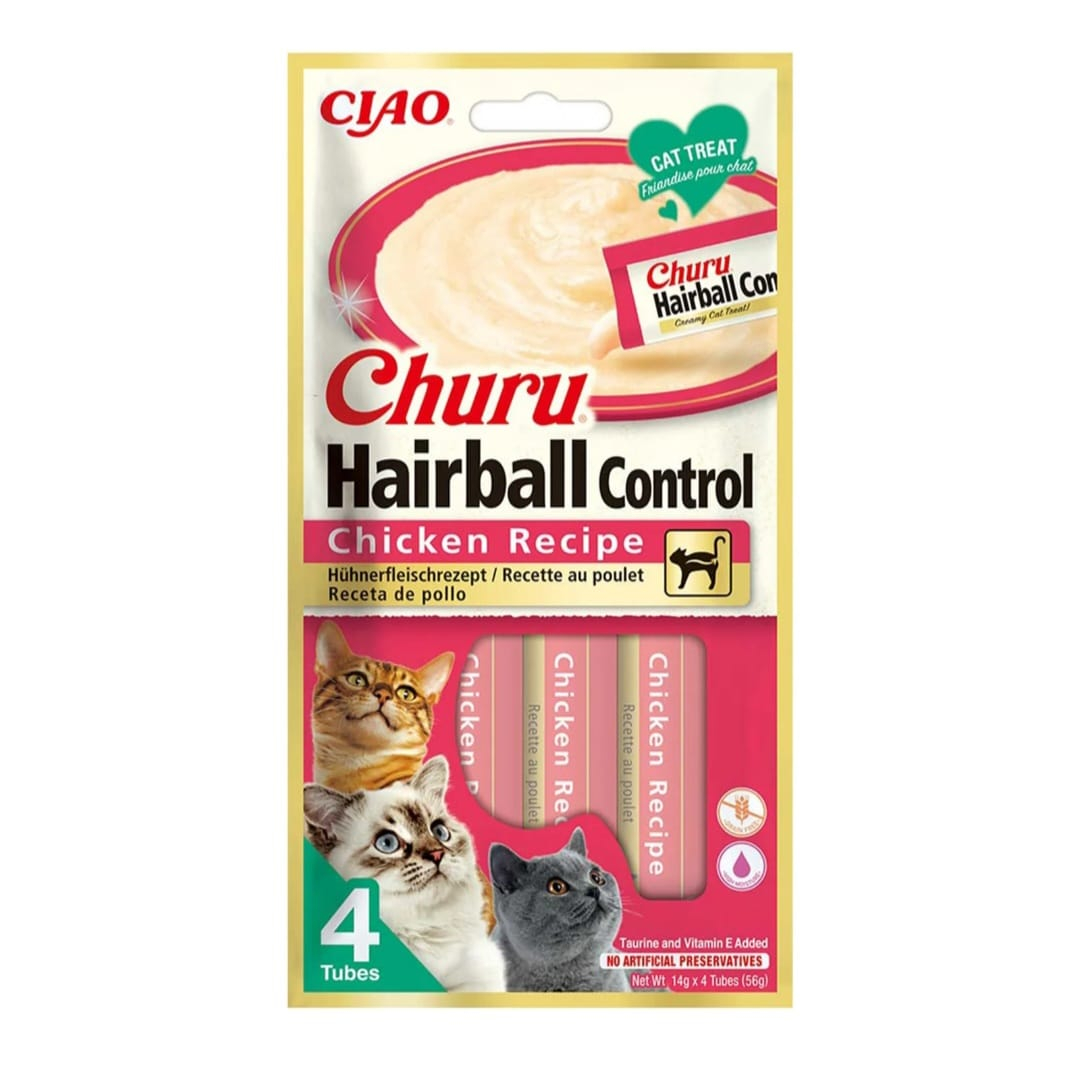 EU676 Ciao Churu Hairball Control Recompensa Cremoasa cu Pui [1]