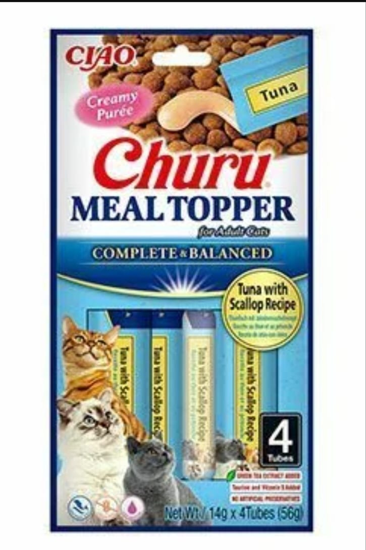 EU902 Churu Meal Topper Recompensa Cremoasa Reteta Ton si Scoici 4 buc [1]