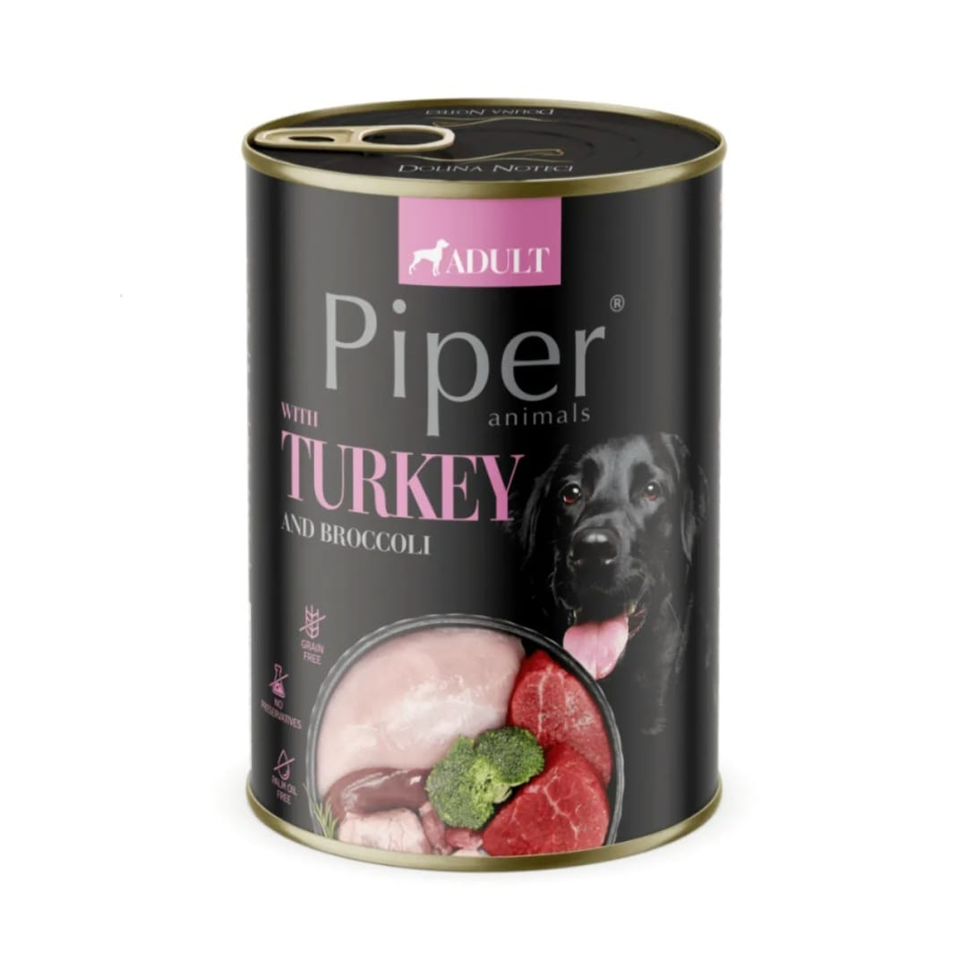 Hrana umeda pentru caini Piper Curcan si Brocoli [1]