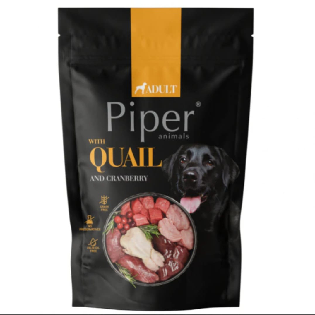 Hrana umeda pentru caini Piper Prepelita si Merisoare [1]