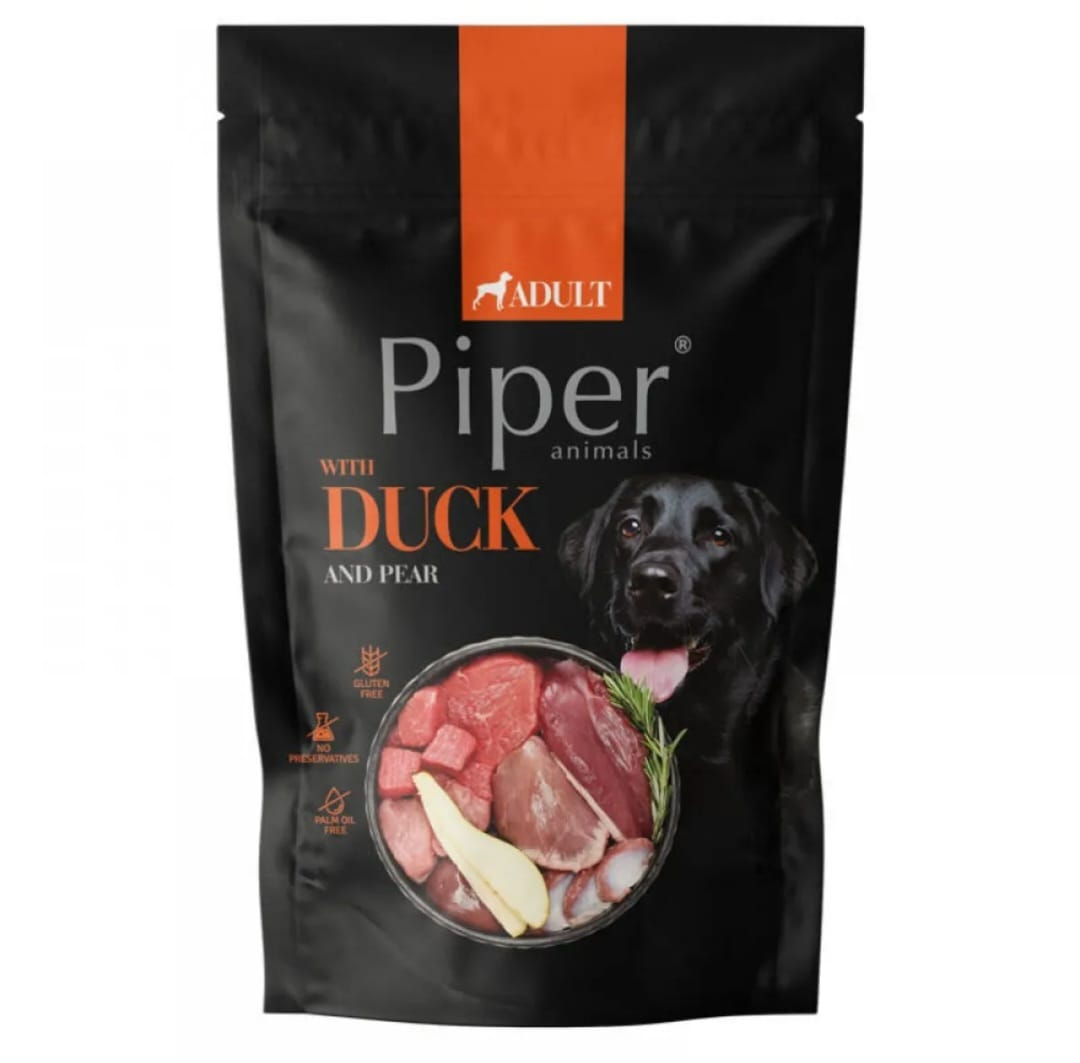 Hrana umeda pentru caini Piper Rata si Pere [1]