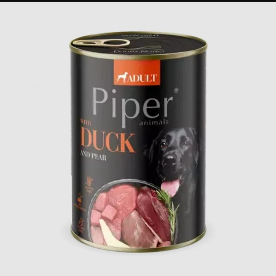 Hrana umeda pentru caini Piper Rata si Pere [1]
