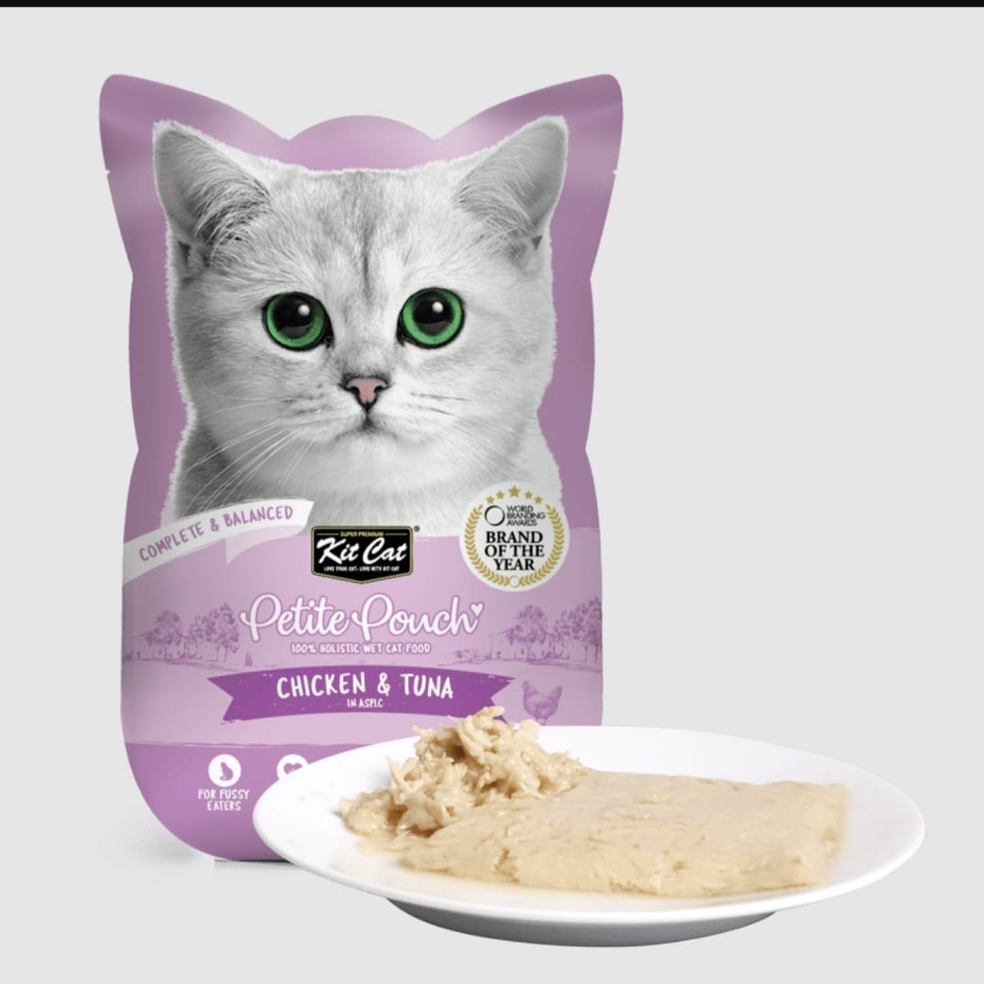 Hrana Umeda pentru pisici Kit Cat Petite Pouch Pui&Ton 70g [1]