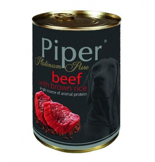 Hrana umeda Piper Platinum Pure, Vita si Orez brun [1]