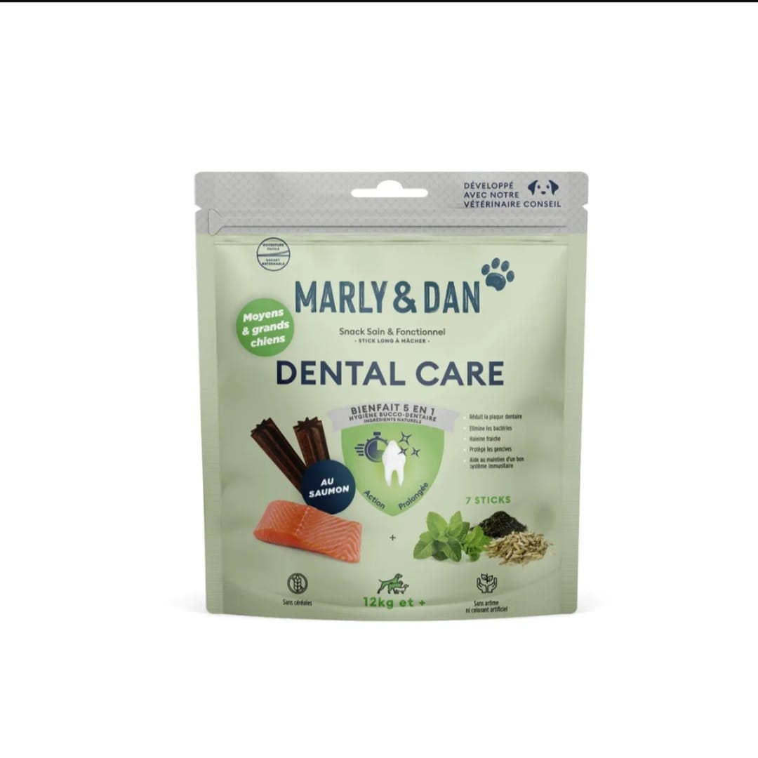 Marly&Dan Soft&Chewy Dental Care Sticks Pentru Caini M/L 140g [1]