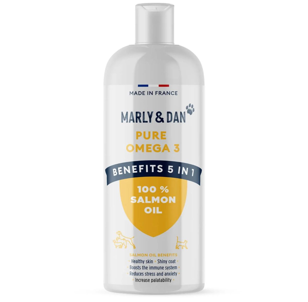 Marly&Dan Ulei de Somon Pure Omega 3 - pentru caini si pisici  250ml [1]