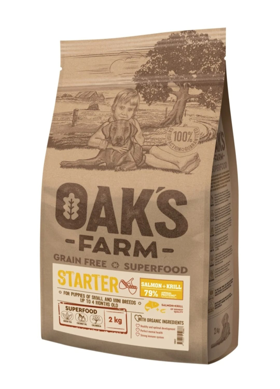 Oaks Farm GF Mini Starter Somon Si Krill 2kg [1]