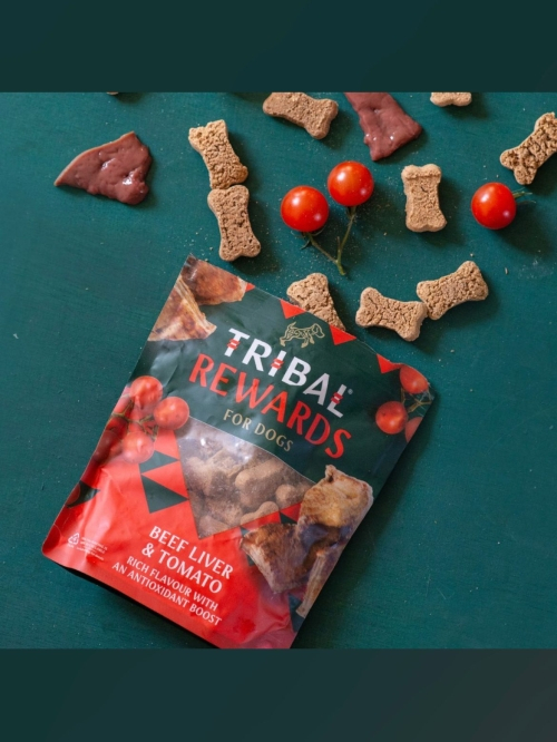 Recompense Biscuiti Tribal Rewards Beef Liver & Tomato 125g [2]