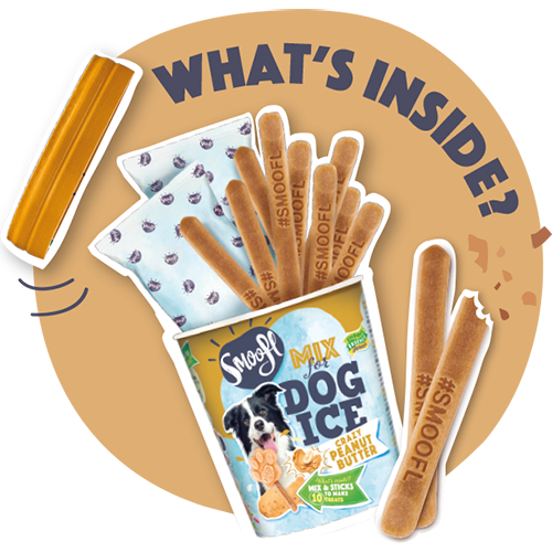 Smoofl Peanut Butter - Mix Inghetata pentru Caini cu Unt de Arahide [3]