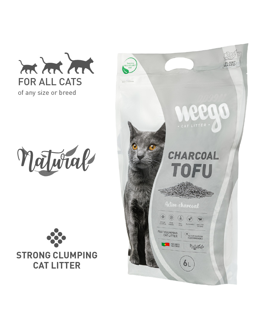 Weego Charcoal Tofu 6L - asternut pisici [2]