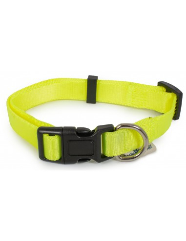 Zgarda Nylon Galben Neon 2.5X45-60CM [1]