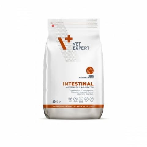Diete veterinare - 4T Dieta Veterinara INTESTINAL DOG, VetExpert,  2 Kg