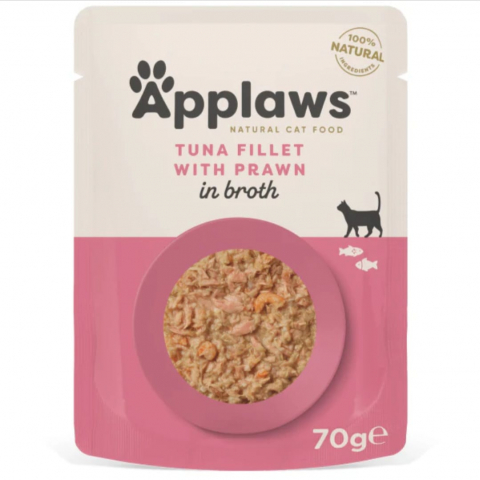 Hrana umeda - Applaws cat cu ton si creveti 70 g
