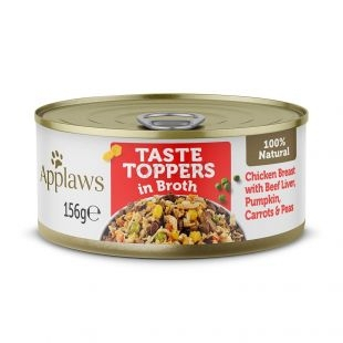 Hrana umeda - Applaws Dog Toppers Pui, Ficat, Vita Si Legume 156g