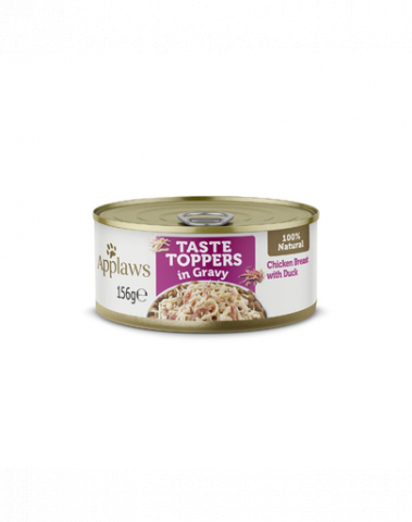 Hrana umeda - Applaws Dog Toppers Pui, Rata In Sos 156g