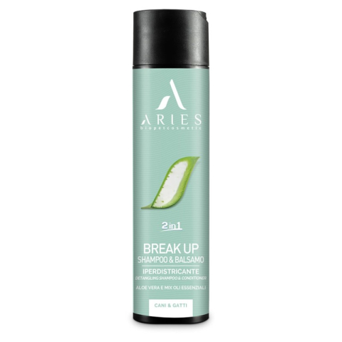 Cosmetice Profesionale - Aries Break Up Sampon&Balsam 2in1 pentru Intretinere cu Aloe Vera