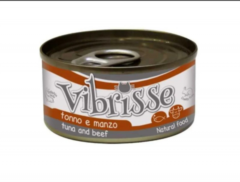Hrana umeda - C1018903 Hrana umeda pentru pisici Croci Vibrisse Natural - Ton si vita 70g