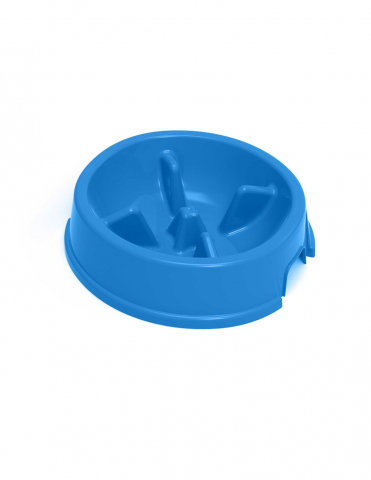 Castroane si Dozatoare - Castron Slow Feed 1L 24 x 24 x 6.5 Albastru