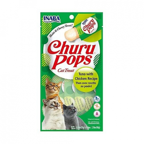 Recompense pisici - Churu Cat Pops Tuna & Chicken