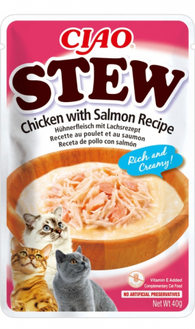 Hrana umeda - Churu Cat Stew Chicken Salmon