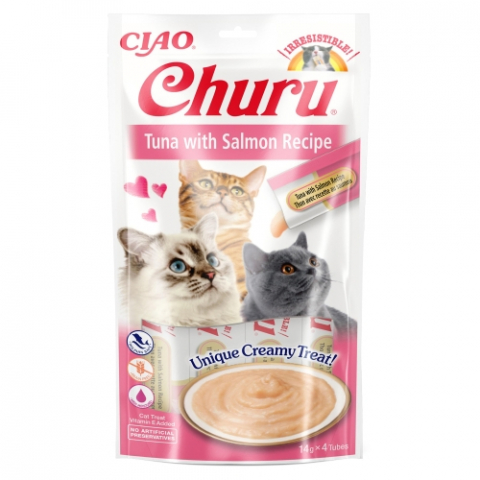 Recompense pisici - Churu Cat Tuna & Salmon Creamy