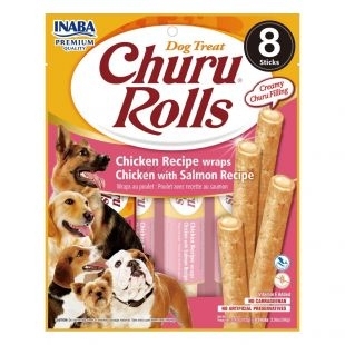 Recompense caini - Churu Dog Rolls Chicken & Salmon