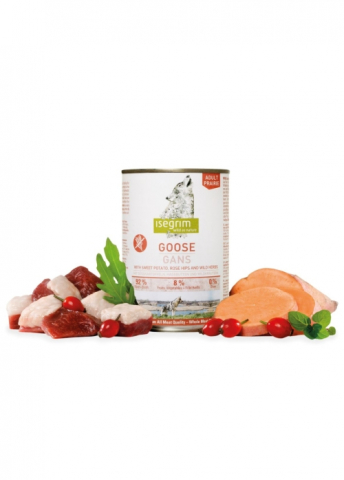 Hrana umeda - Conserva Isegrim Dog Adult - Goose 400 gr